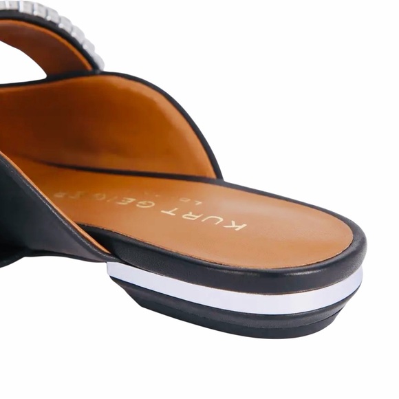 KURT GEIGER PRINCELY FLAT CRYSTAL EMBELLISHED MULE. - Picture 9 of 9